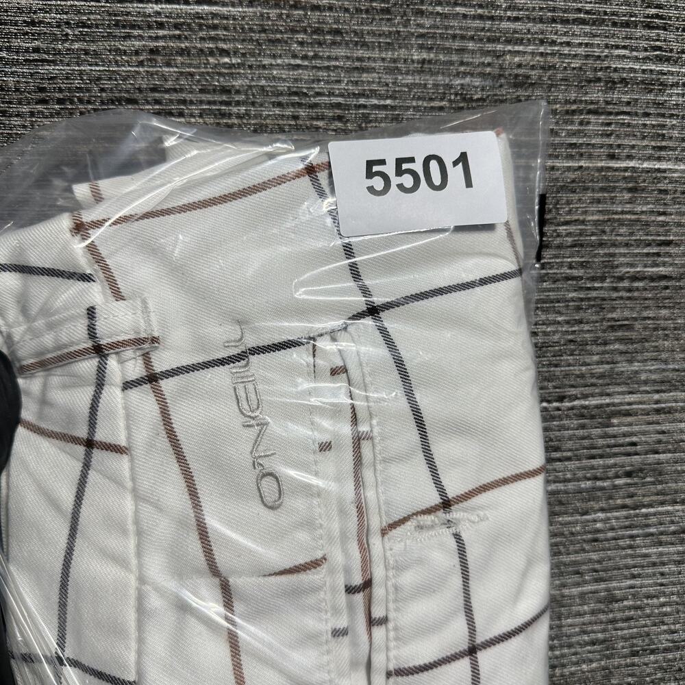 O'Neill Shorts Men's Size 36 White Plaid Casual Walking - Picture 13 of 13